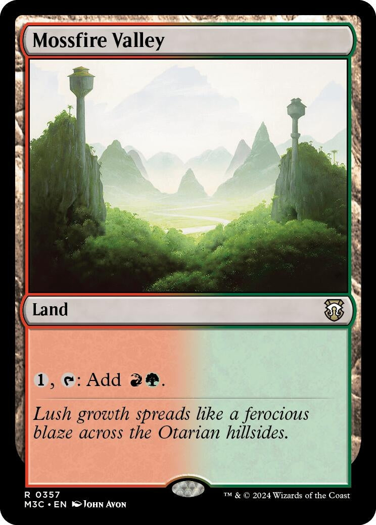 Image for Mossfire Valley (Ripple Foil) (357) [Commander: Modern Horizons 3]