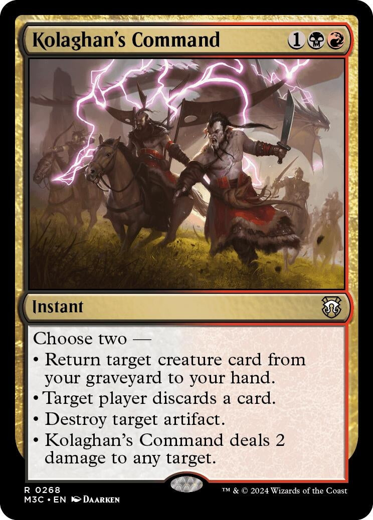 Image for Kolaghan's Command (Ripple Foil) (268) [Commander: Modern Horizons 3]