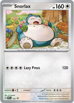 Collection of Snorlax (122) [Scarlet & Violet: Black Star Promos] in a gallery layout