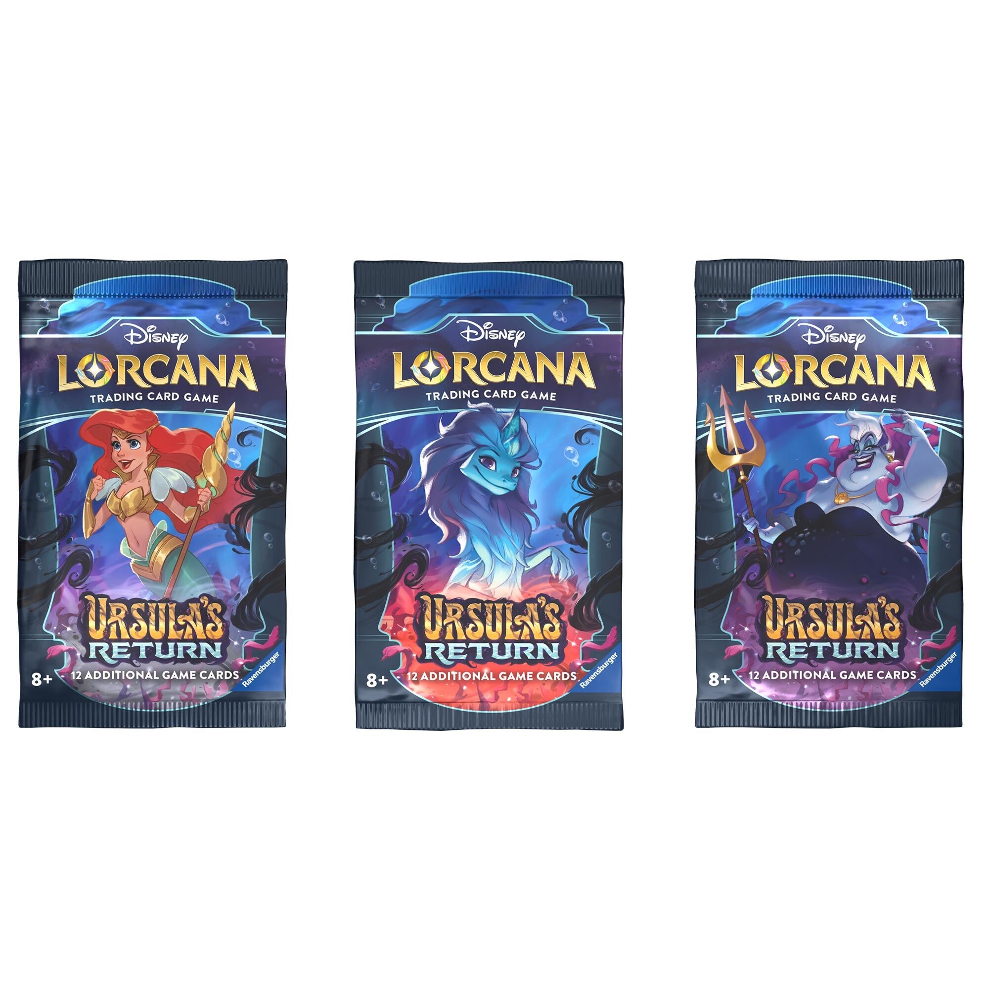 Image for Disney Lorcana: Ursula's Return Booster Pack Art Bundle [Set of 3] [4]