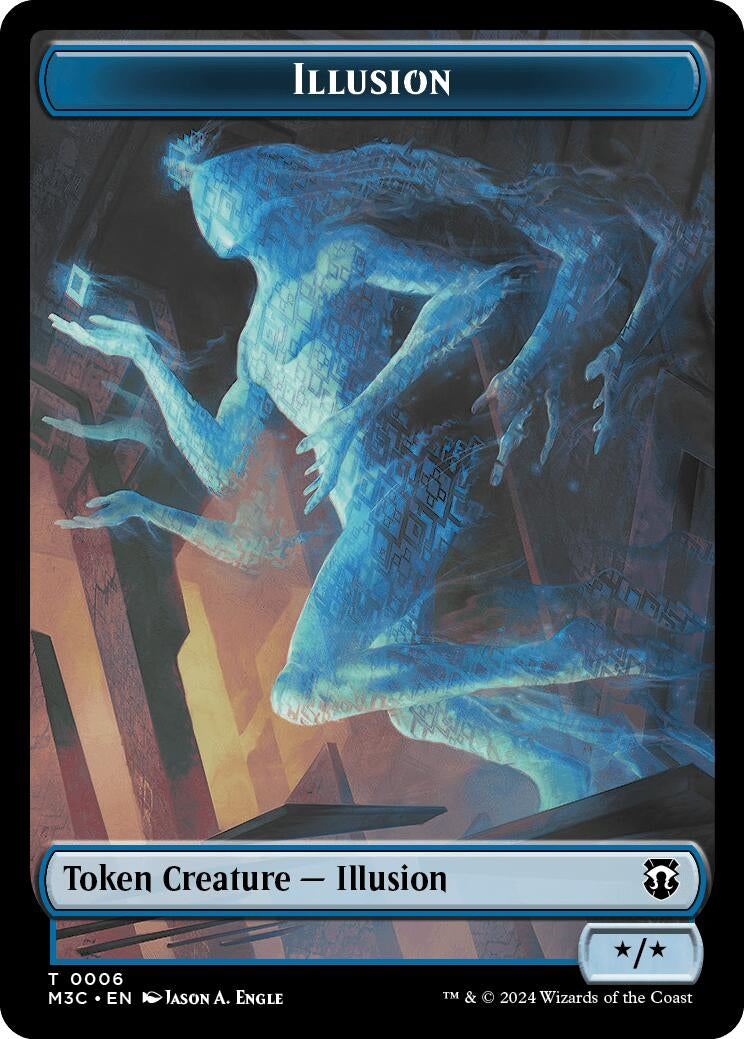 Image for Illusion (Ripple Foil) // Servo Double-Sided Token (6 // 33) [Commander: Modern Horizons 3]