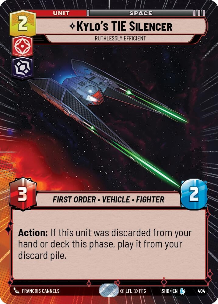 Image for Kylo's TIE Silencer - Ruthlessly Efficient (Hyperspace) (404) (SHD)
