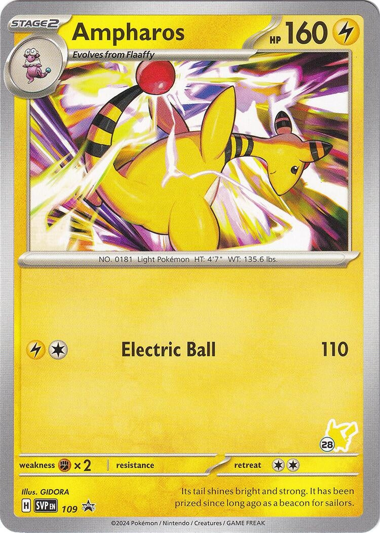 Image for Ampharos - Pikachu 28 (109) (BA24)