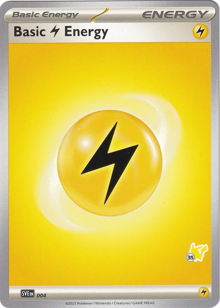 Image for Basic Lightning Energy - Pikachu 35 (4) (BA24)