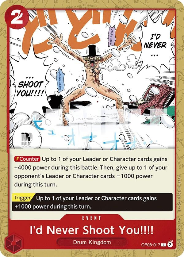 Image for I'd Never Shoot You!!!! (8017) (OP08)