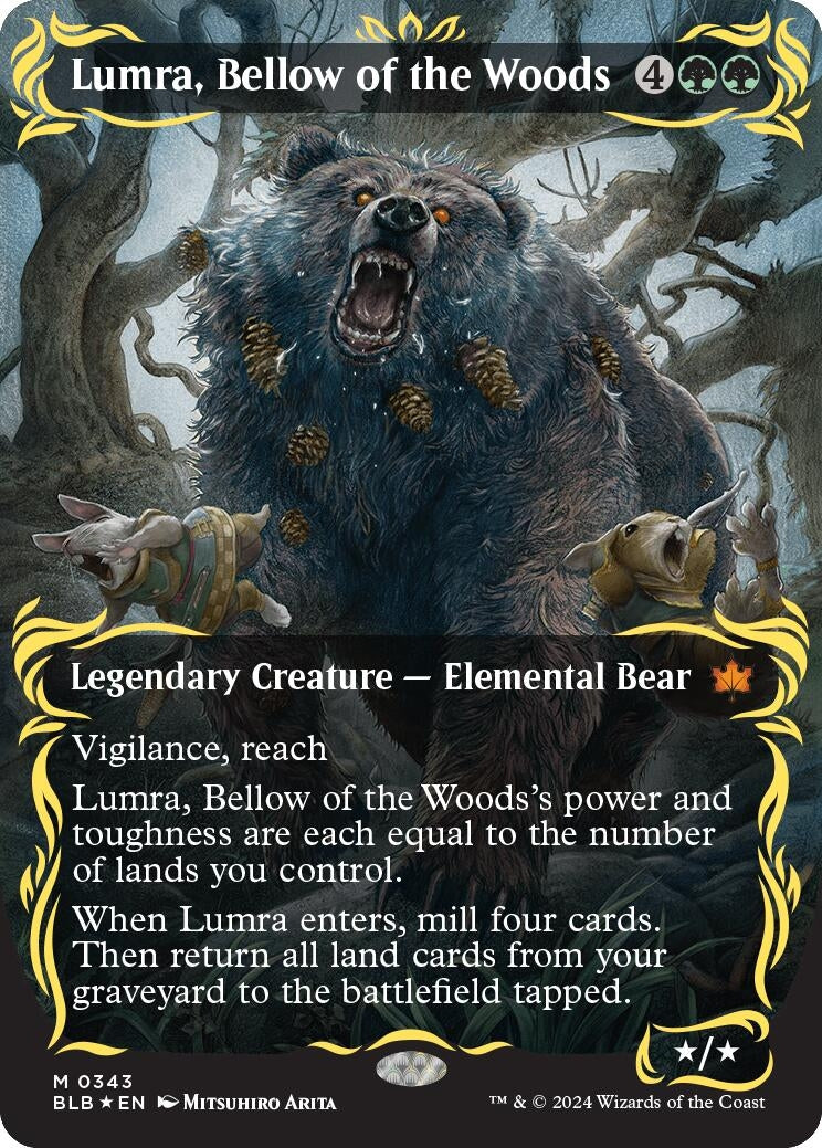 Image for Lumra, Bellow of the Woods (Borderless) (Raised Foil) (343) (BLB)