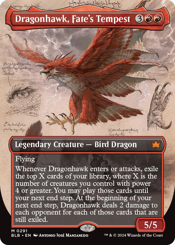 Image for Dragonhawk, Fate's Tempest (Borderless) (291) (BLB)