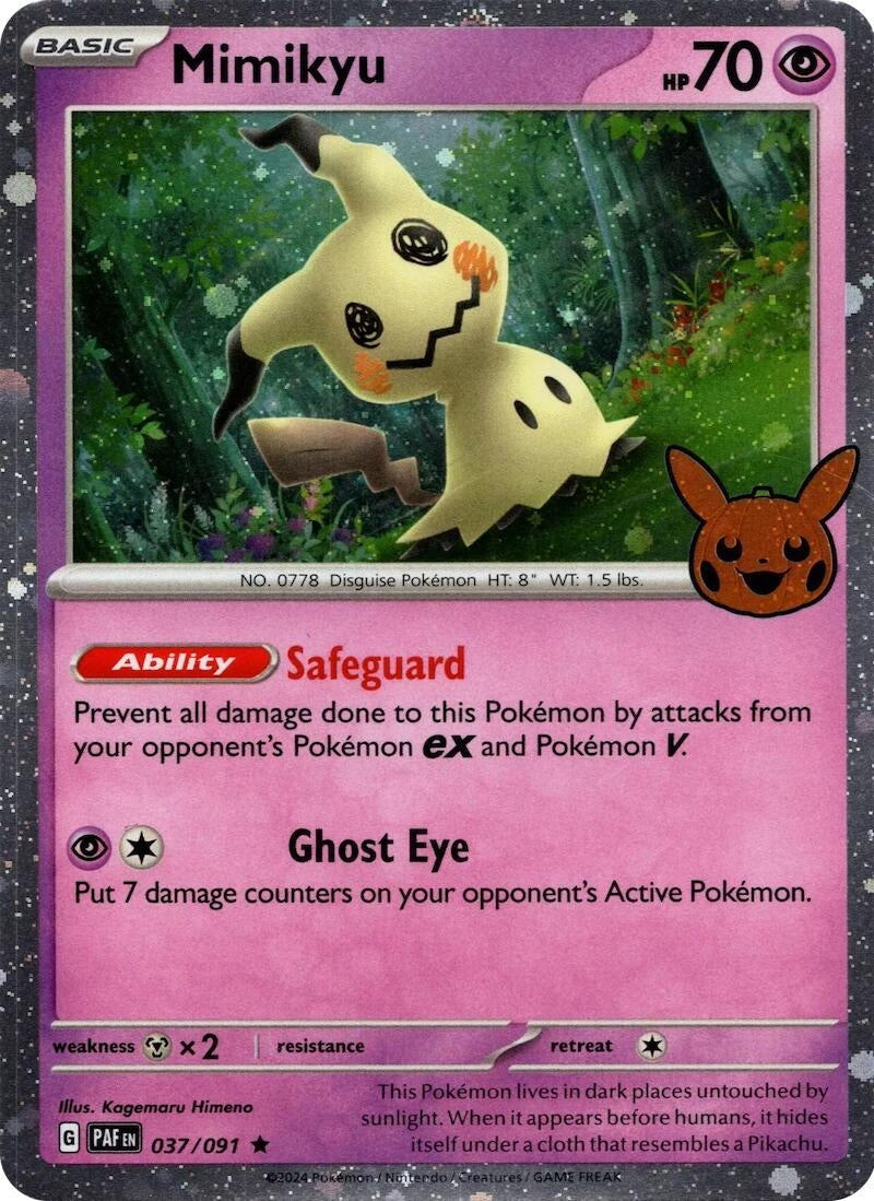 Image for Mimikyu - 037/091 (Cosmos Holo) (37) (TTBB24)