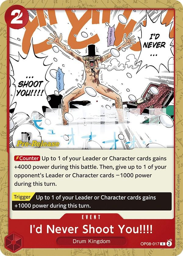 Image for I'd Never Shoot You!!!! (8017) (OP08 PRE)
