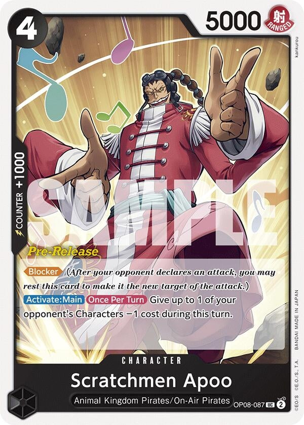 Image for Scratchmen Apoo (8087) (OP08 PRE)