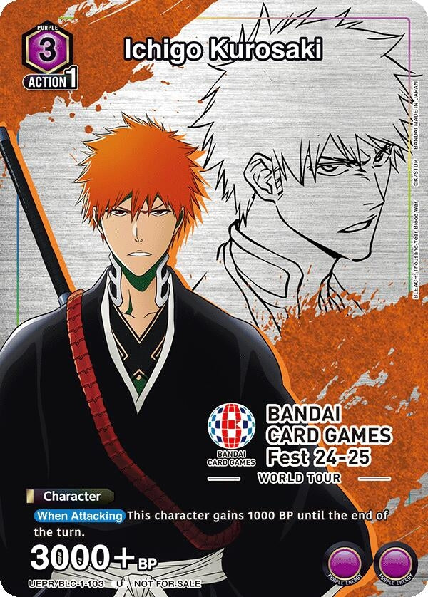 Image for Ichigo Kurosaki (BANDAI Card Games Fest 23-24 World Tour) (1103) (UEPR)