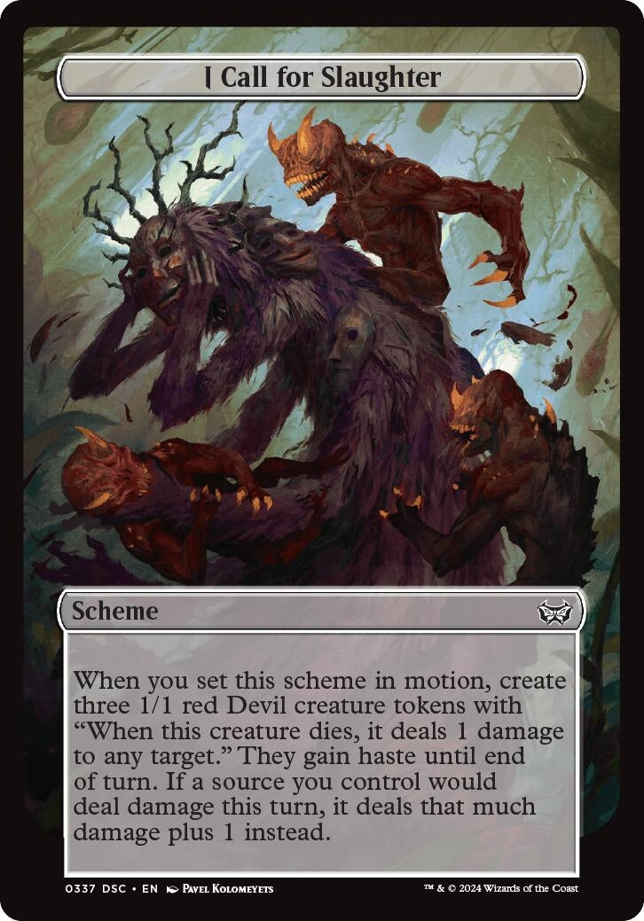 Image for I Call for Slaughter (Full Art) (337) [Archenemy: Duskmourn]