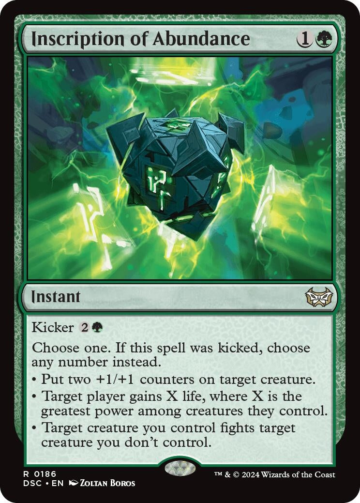 Image for Inscription of Abundance (186) [Commander: Duskmourn: House of Horror]