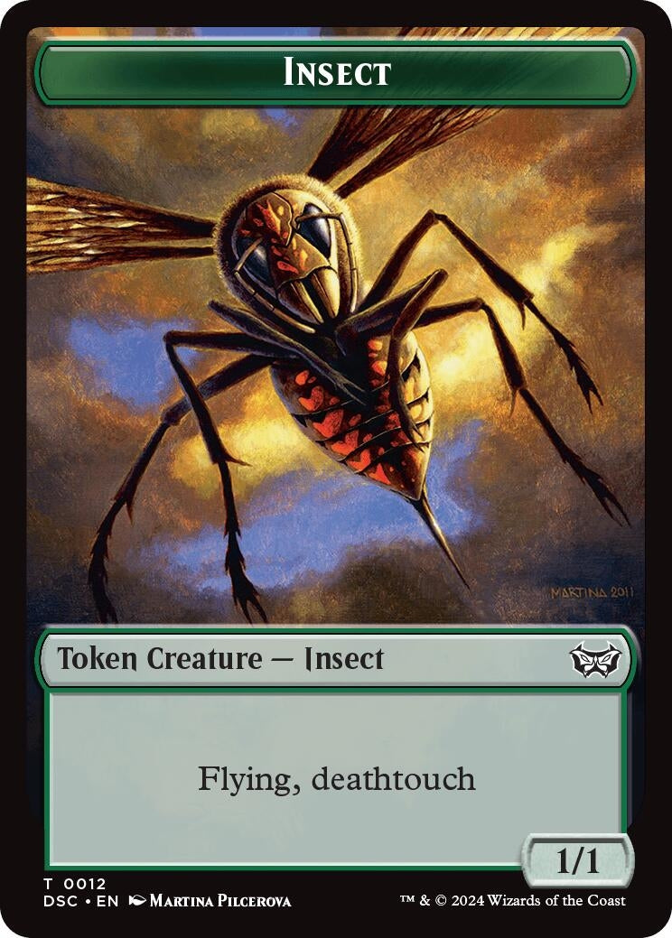 Image for Insect (0012) // Ooze (0013) Double-Sided Token (12 // 13) [Commander: Duskmourn: House of Horror]