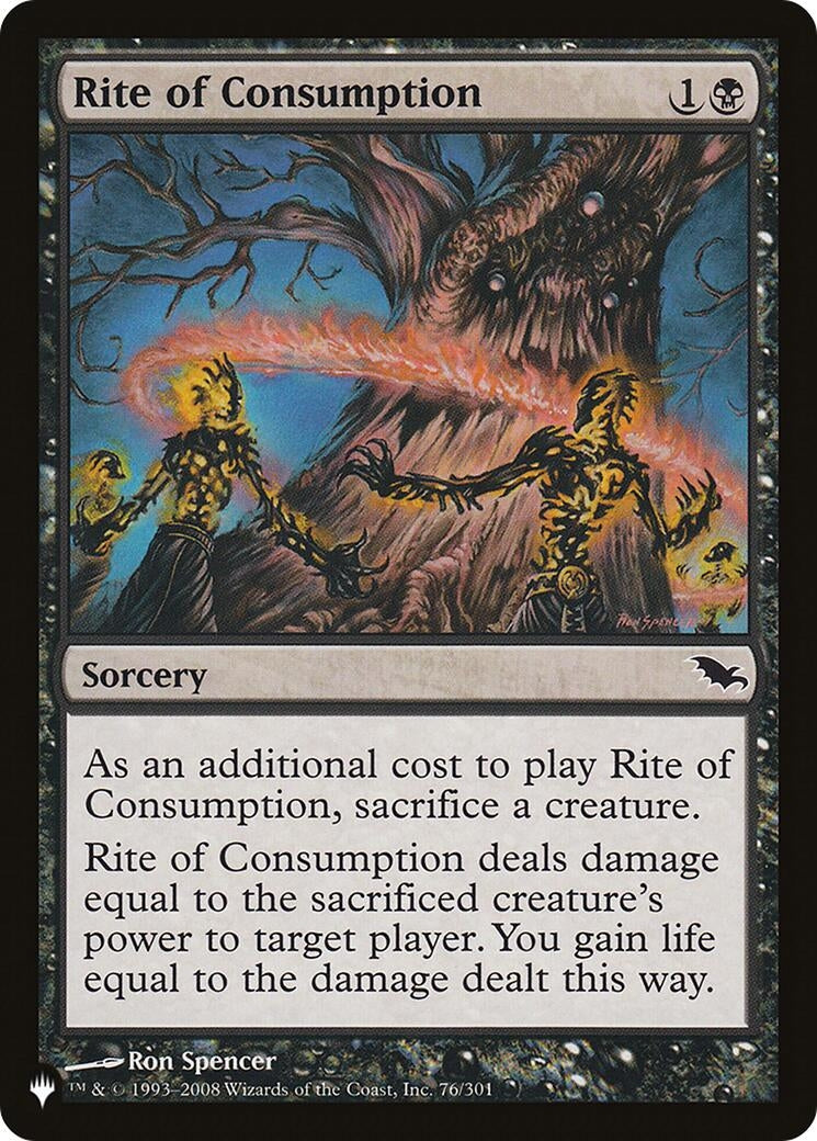 Image for Rite of Consumption (76) [The List Reprints]