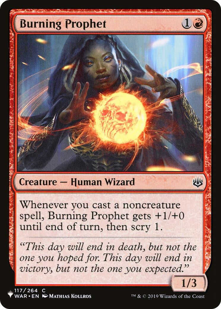 Image for Burning Prophet (117) (LIST)