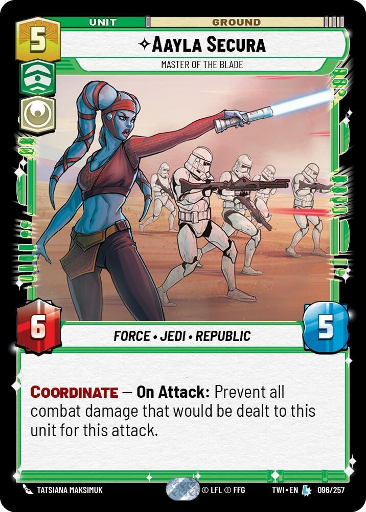 Image for Aayla Secura - Master of the Blade (96) (TOR)