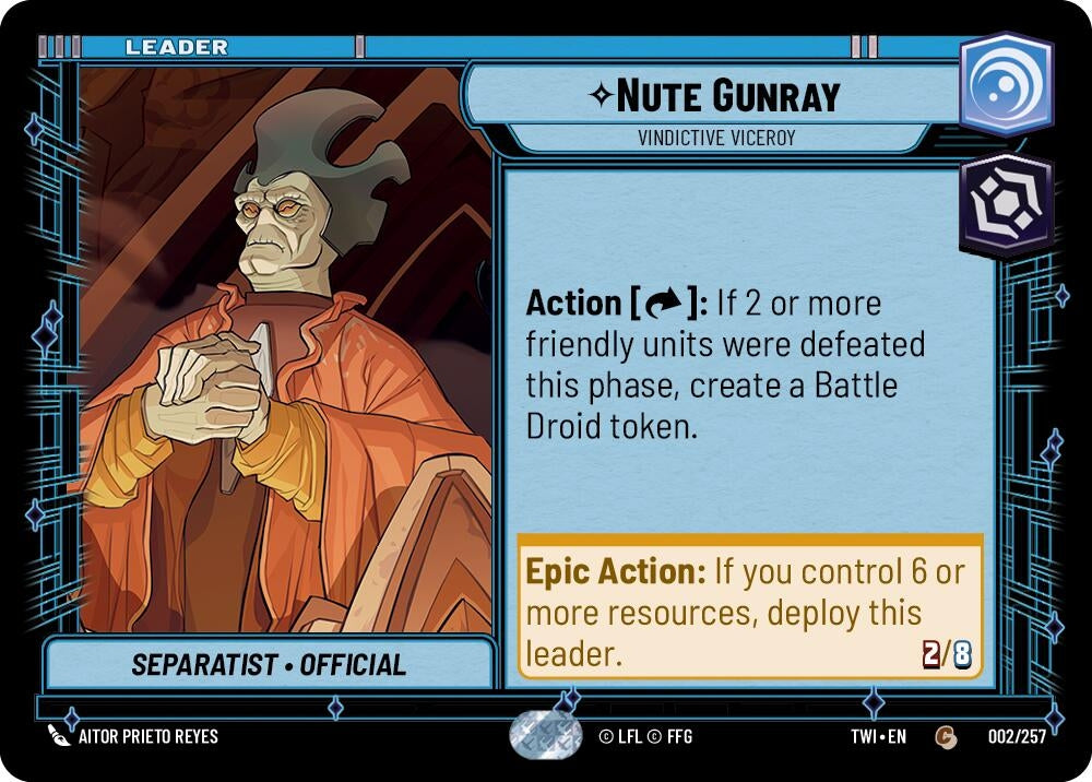 Image for Nute Gunray - Vindictive Viceroy (2) (TOR)