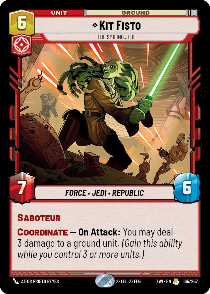 Image for Kit Fisto - The Smiling Jedi (165) (TOR)