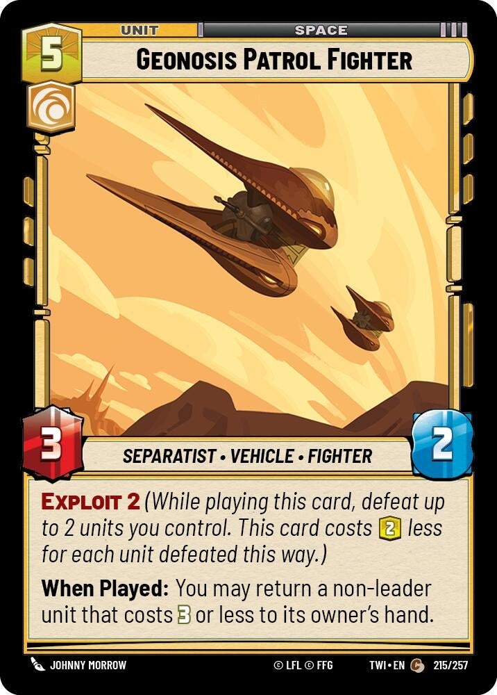 Image for Geonosis Patrol Fighter (215) (TOR)