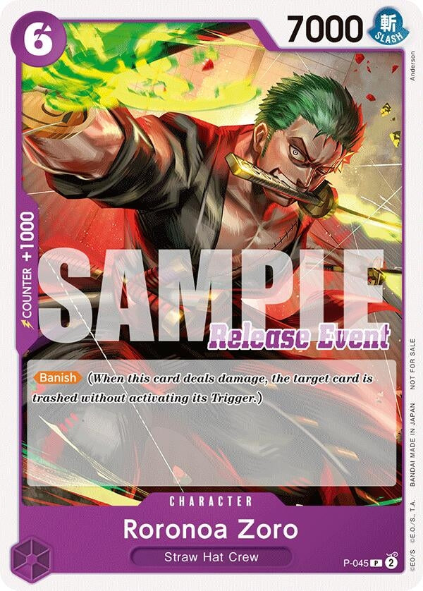 Image for Roronoa Zoro (ST15 - ST20 Release Event Pack) (45) (OP-PR)