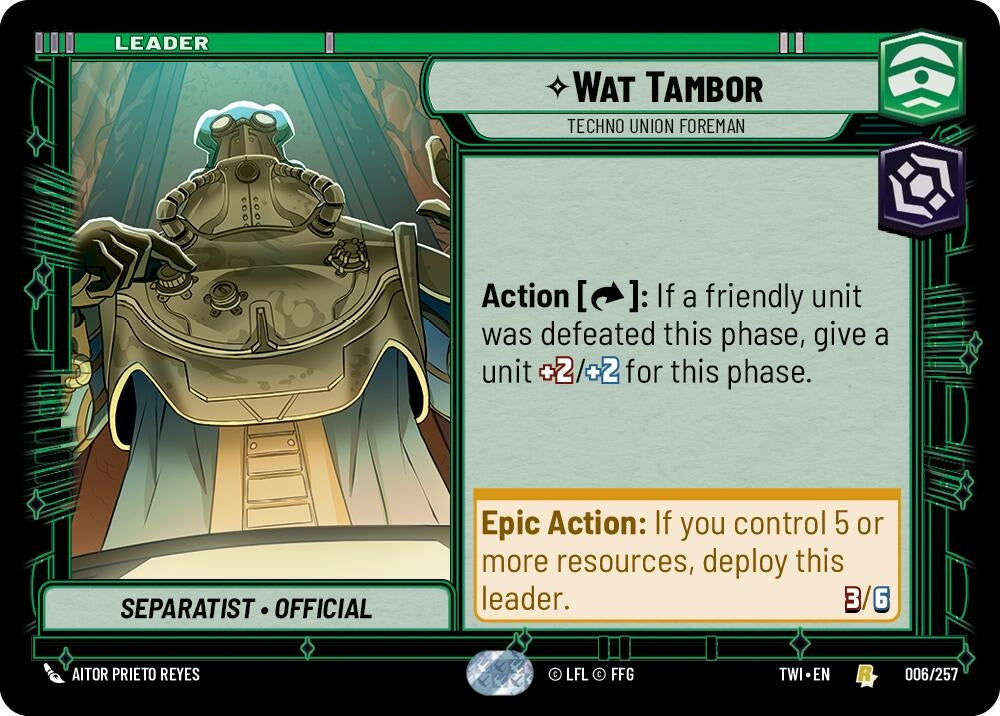 Image for Wat Tambor - Techno Union Foreman (6) (TOR)