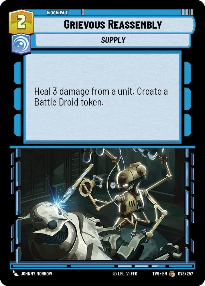 Image for Grievous Reassembly (73) (TOR)