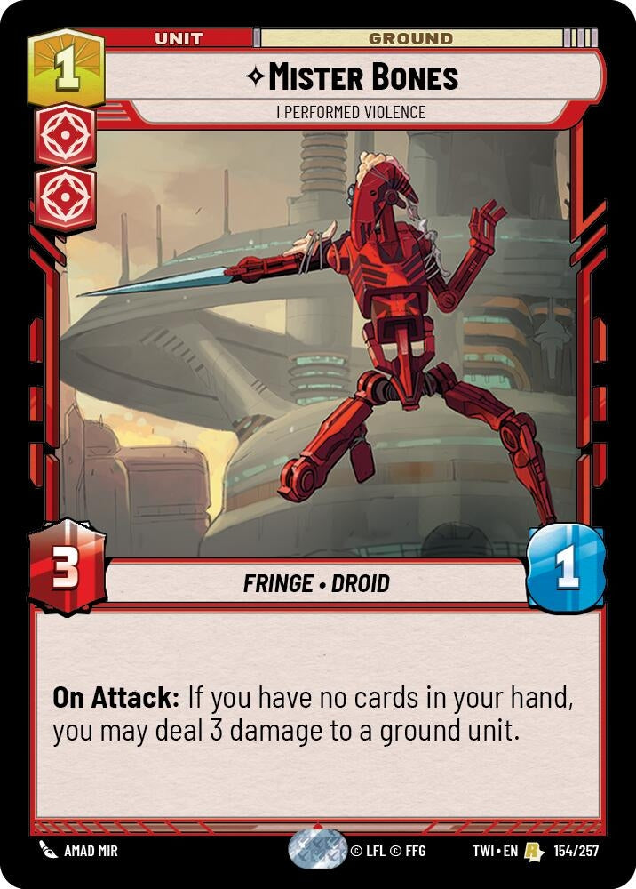 Image for Mister Bones - I Performed Violence (154) (TOR)