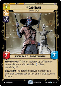 Image of Image for Cad Bane - Hostage Taker (187) (TOR)