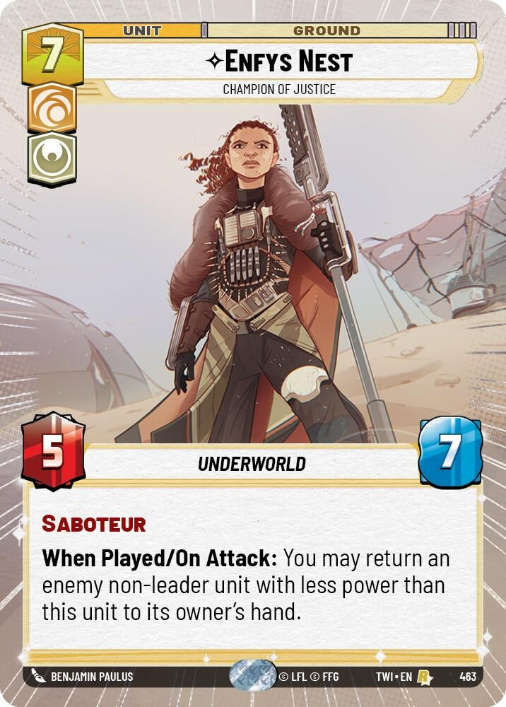 Image for Enfys Nest - Champion of Justice (Hyperspace) (463) (TOR)