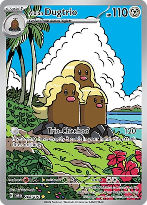 Image for Alolan Dugtrio - 208/191 (208) (SV08)