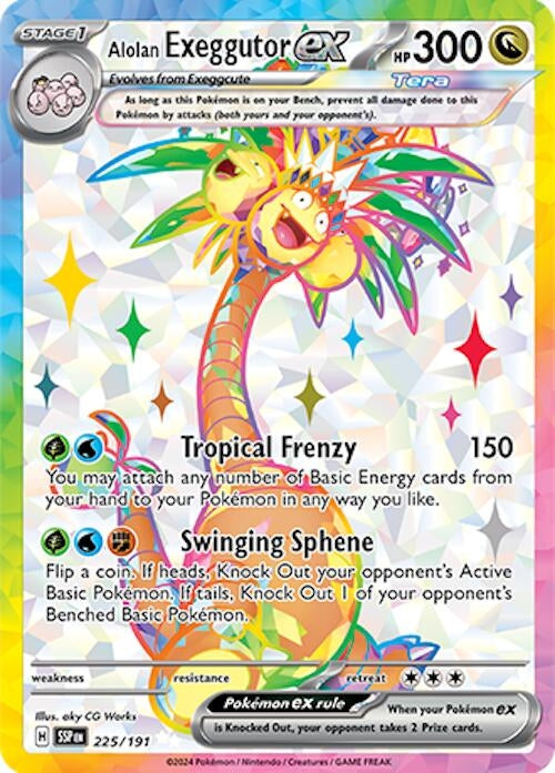 Image for Alolan Exeggutor ex - 225/191 (225) (SV08)
