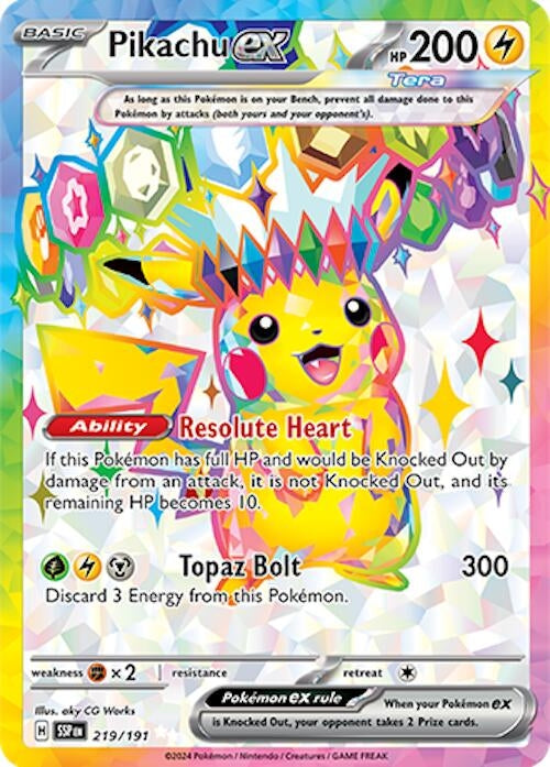 Image for Pikachu ex - 219/191 (219) (SV08)