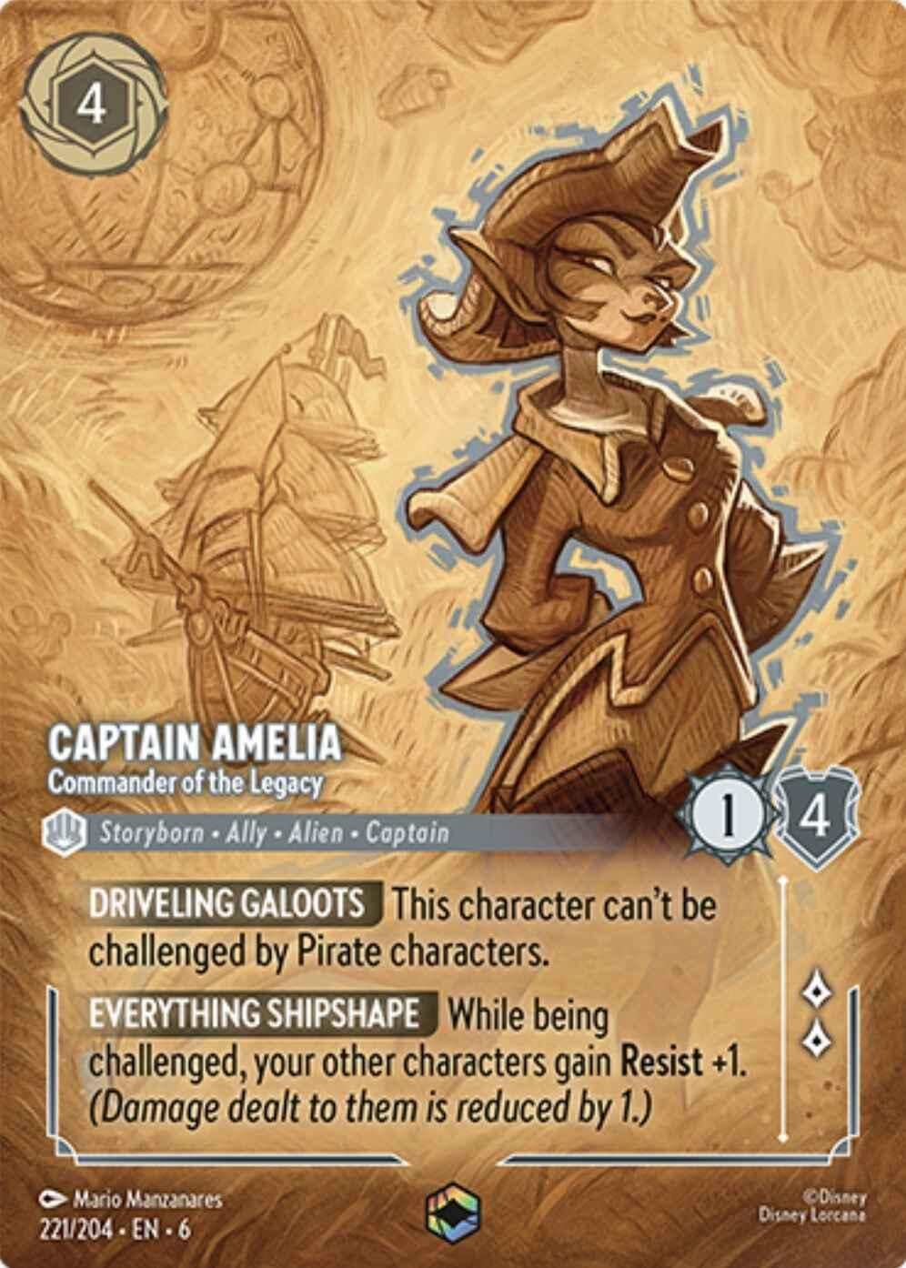 Image for Captain Amelia - Commander of the Legacy (Enchanted) (221) (6)