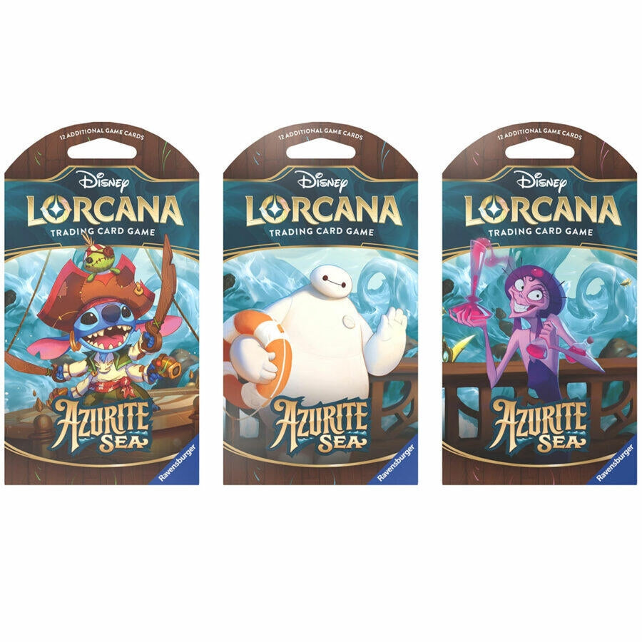 Image for Disney Lorcana: Azurite Sea Sleeved Booster Pack Art Bundle [Set of 3] [6]