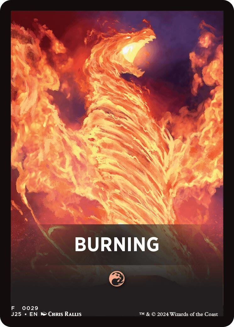 Image for Burning Theme Card (29) (J25)
