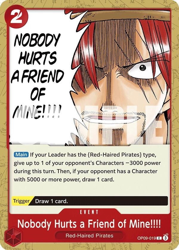 Image for Nobody Hurts a Friend of Mine!!!! (OP09-019) (OP09)