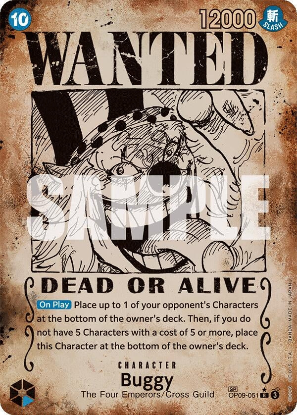 Image for Buggy (051) (Wanted Poster) (9051) (OP09)