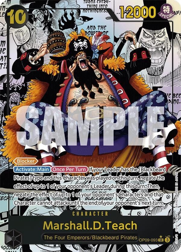 Image for Marshall.D.Teach (093) (Manga) (OP09-093) [OP09]