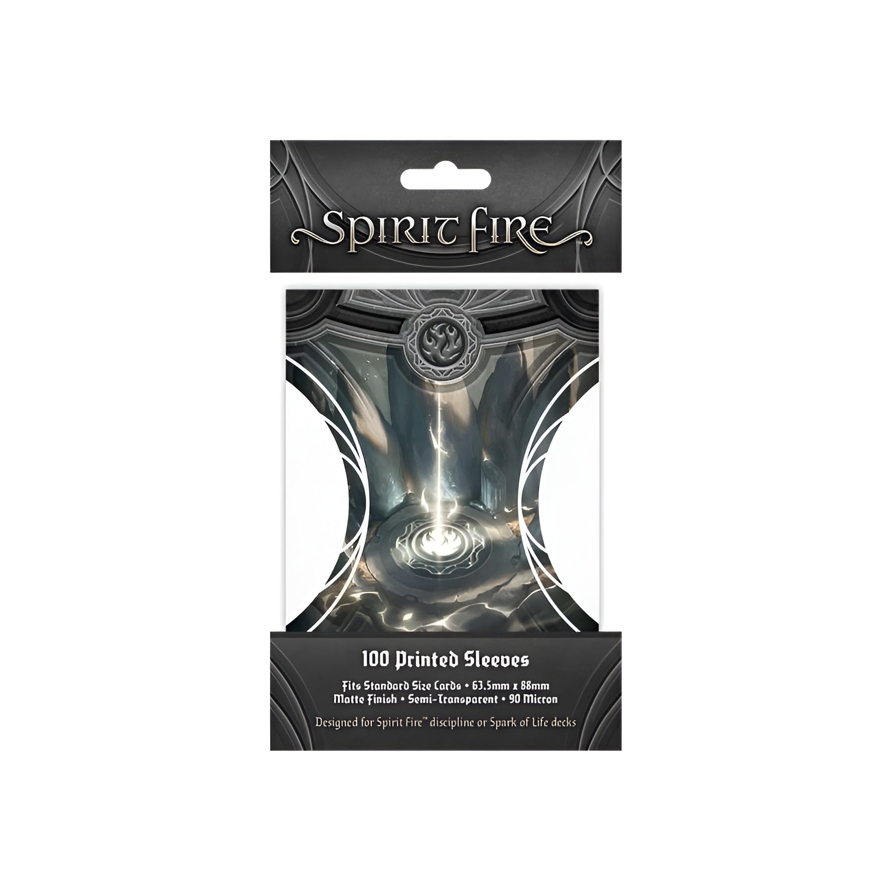 Spirit Fire: Semi-transparent Printed Sleeves: Way Flame [Black] (PREORDER)
