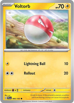 Collection of Voltorb (066/193) [Scarlet & Violet: Paldea Evolved] in a gallery layout