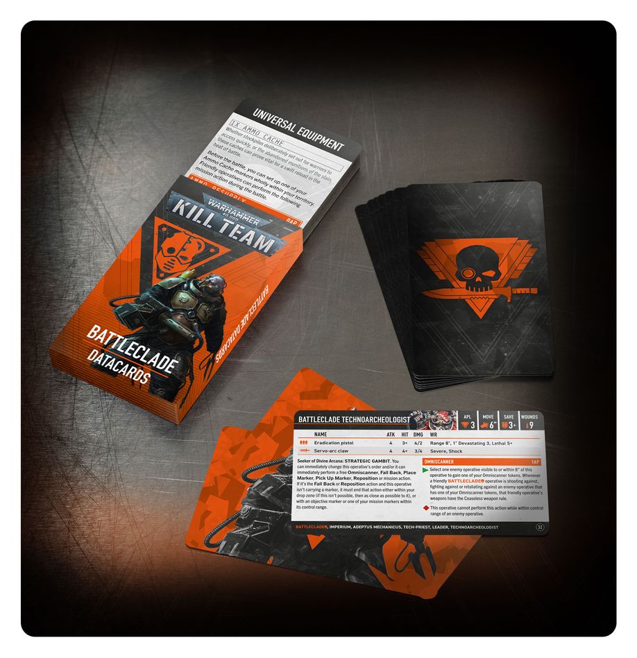 Warhammer 40k: Kill Team: Battleclade – Datacards