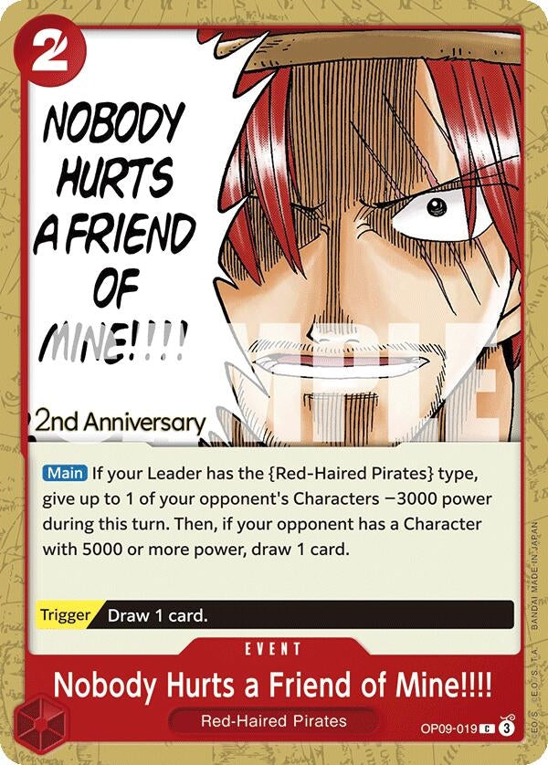 Image for Nobody Hurts a Friend of Mine!!!! (OP09-019) (OP09 ANN)
