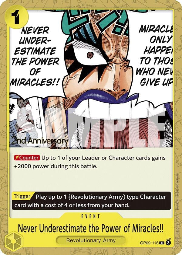 Image for Never Underestimate the Power of Miracles!! (OP09-116) (OP09 ANN)