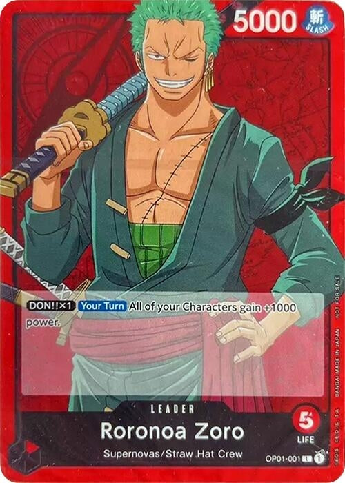 Image for Roronoa Zoro (OP01-001) (OPDD)