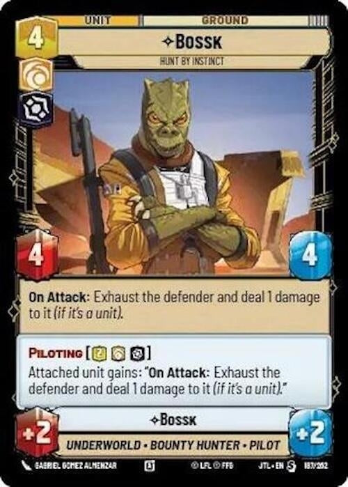 Image for Bossk - Hunt By Instict (187/257) (JTL)