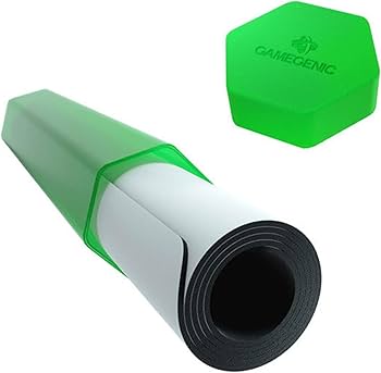 Gamegenic Playmat Tube in green, designed for storing and transporting playmats securely and conveniently.