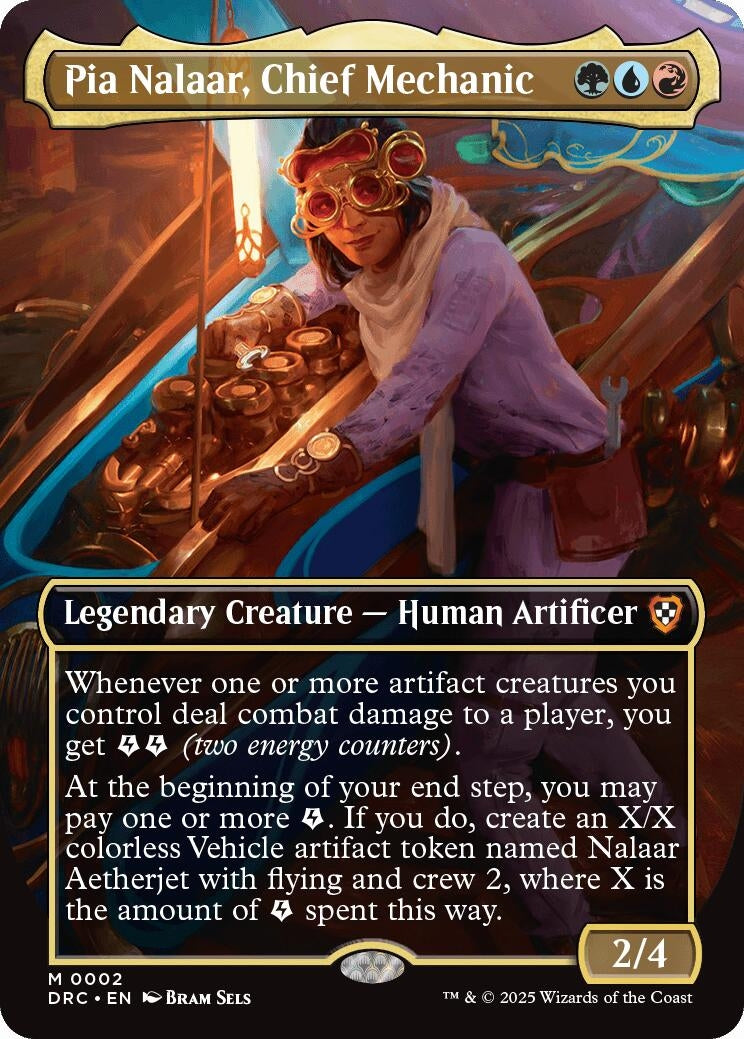 Image for Pia Nalaar, Chief Mechanic (Borderless) (2) [Commander: Aetherdrift]