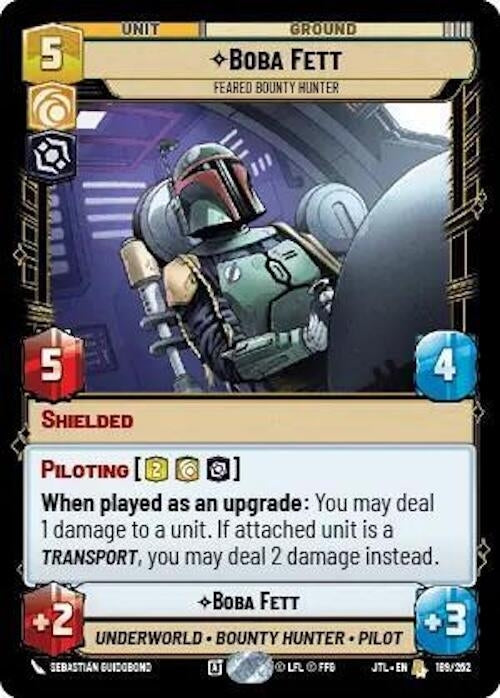 Image for Boba Fett - Feared Bounty Hunter (189/257) (JTL)