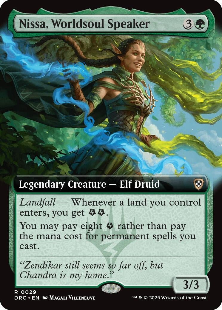 Nissa, Worldsoul Speaker (Extended Art) (29) [Commander: Aetherdrift]